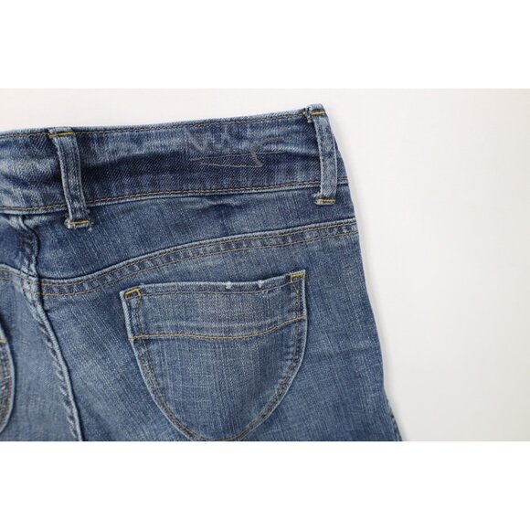 Vtg 90s Y2K American Eagle Outfitters Womens 8 Babydoll Flared Wide Leg Jeans - Picture 15 of 16